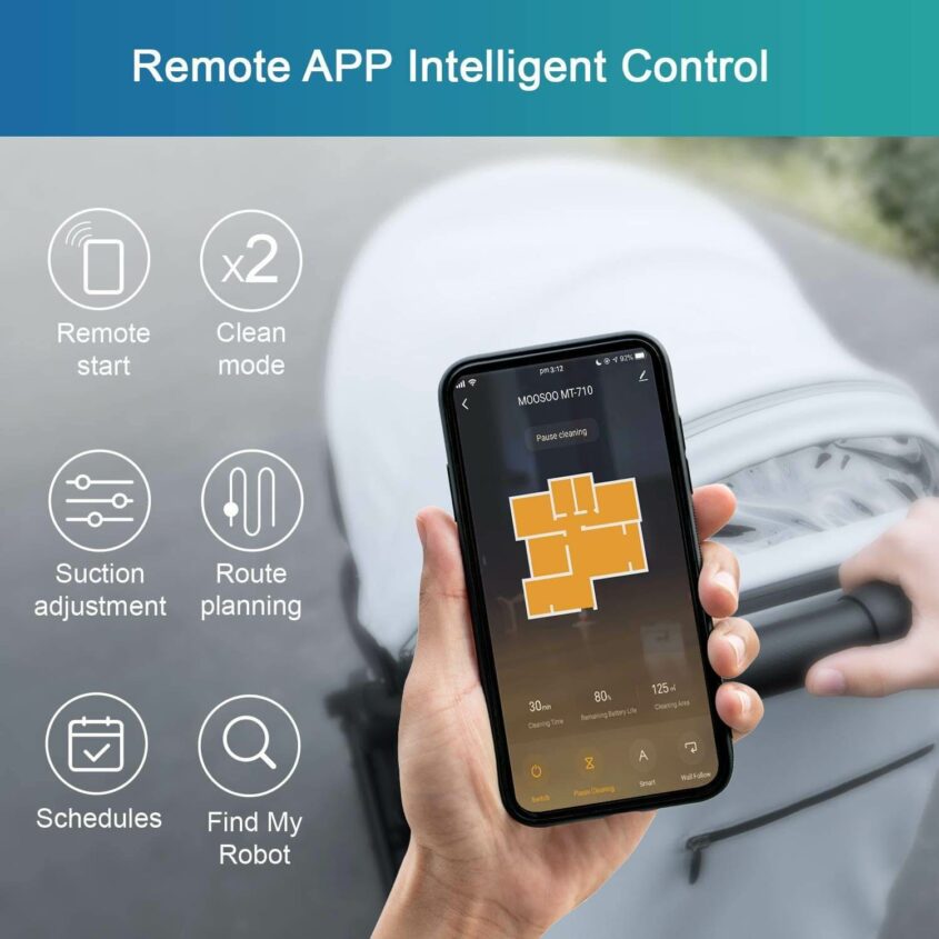 MOOSOO Robot Vacuum WiFi Connectivity FRSTECH